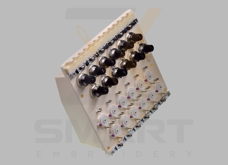 12個の針スレッドクランプアセンブリコンピューター刺繍マシンアクセサリ