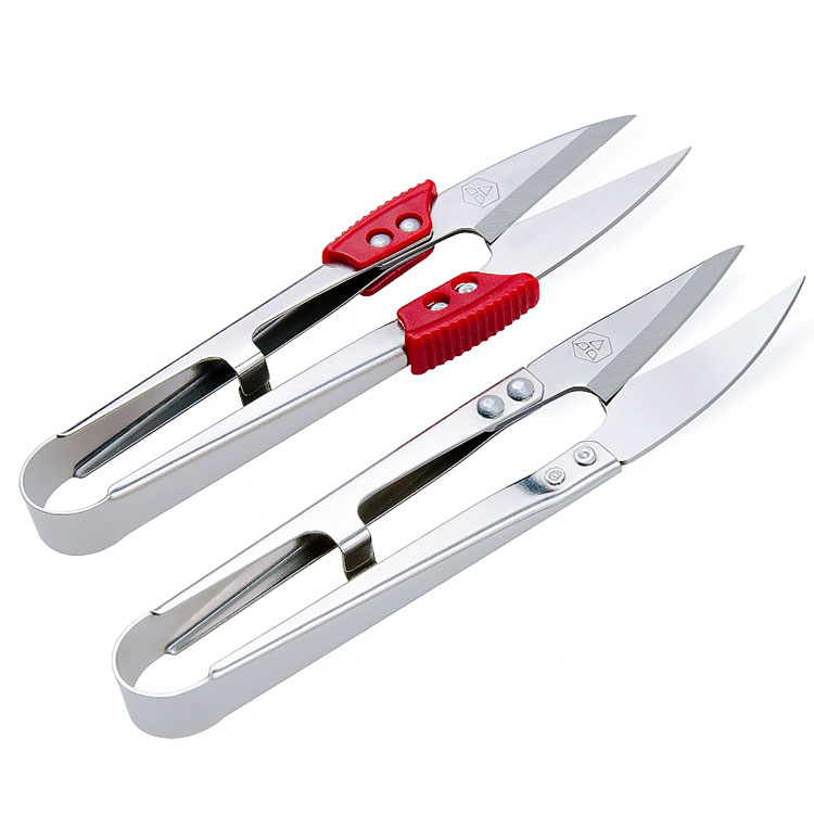Bending wire scissors, stainless steel curling head scissors, thread ends sewing, embroidery, trimming, small scissors for household use without springs