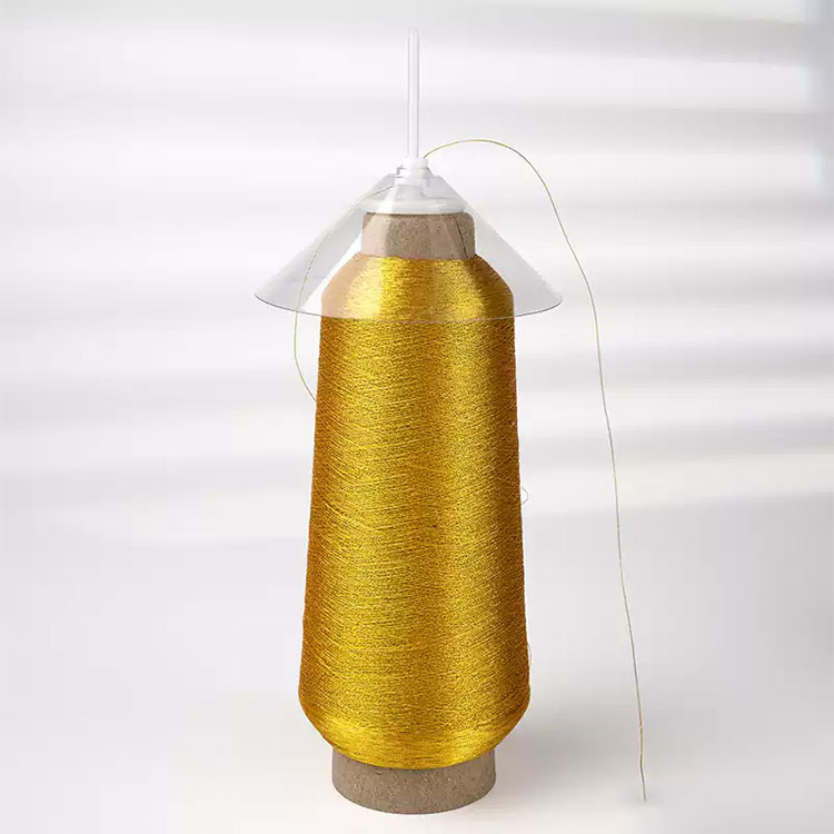 Embroidered gold and silver thread cap, anti tangling, anti winding, anti-static umbrella device, whole thread cap